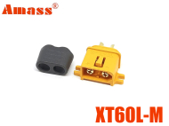 Роз'єм силовий кабельний XT60L-M Amass з ковпачком (male, тато)