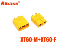 Роз'єм силовий комплект XT60-M+XT60-F Amass (female+male, тато+мама)