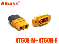 Роз'єм силовий комплект XT60E-M+XT60H-F Amass (female+male, тато+мама)