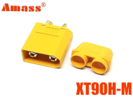 Роз'єм силовий кабельний XT90H-M Amass з ковпачком (male, тато)