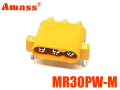 Роз'єм силовий кутовий на плату MR30PW-M Amass (male, тато)