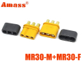 Роз'єм силовий комплект MR30-M+MR30-F Amass (female+male, тато+мама)