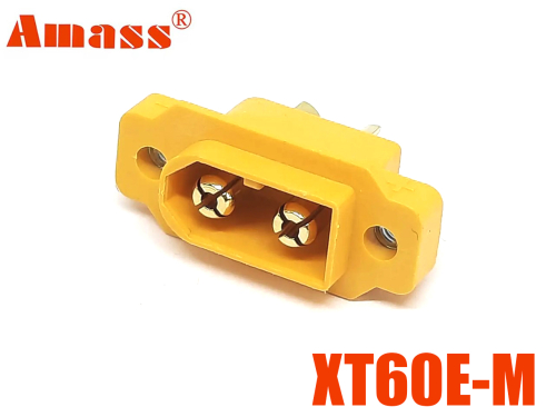 Роз'єм силовий панельний XT60E-M Amass (male, тато) фото 1